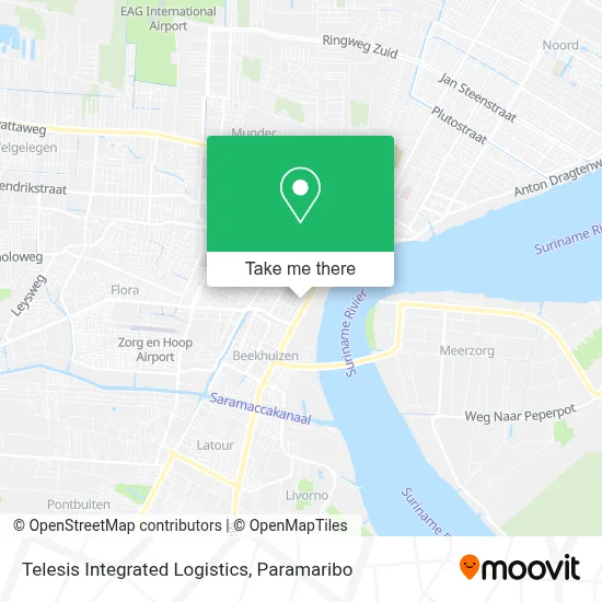 Telesis Integrated Logistics map