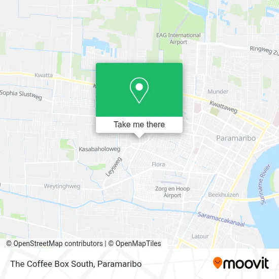 The Coffee Box South map