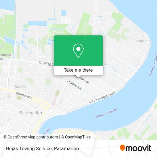 Hejas Towing Service map