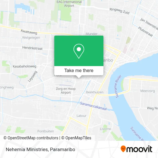 Nehemia Ministries map
