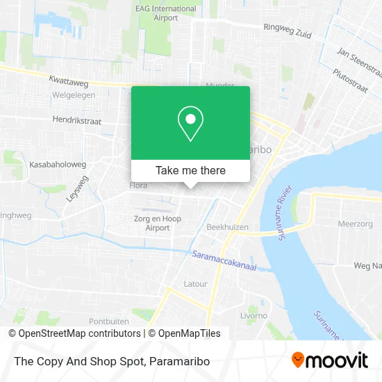 The Copy And Shop Spot map
