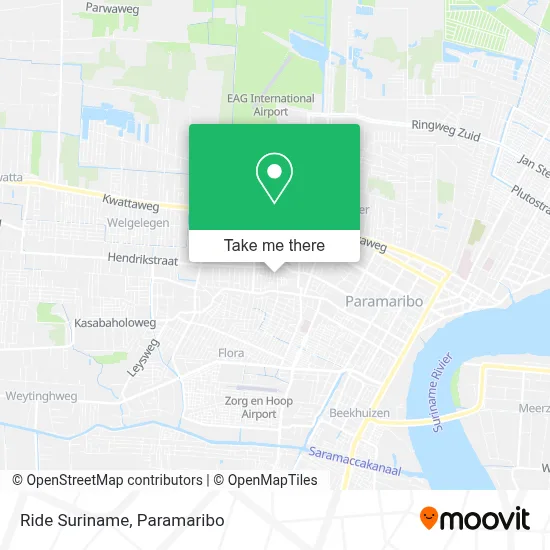 Ride Suriname map