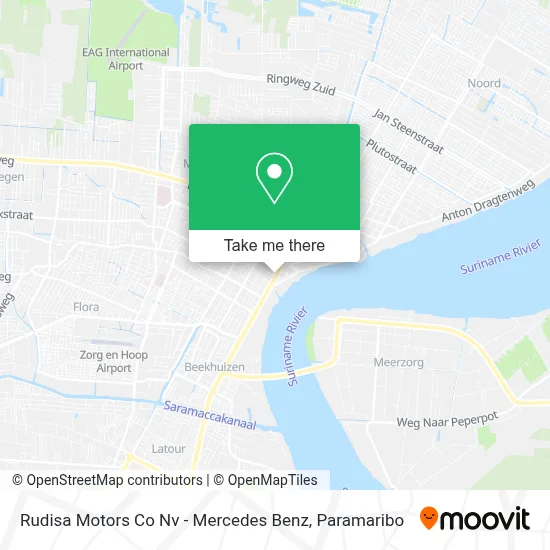 Rudisa Motors Co Nv - Mercedes Benz map