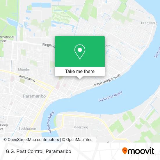 G.G. Pest Control map