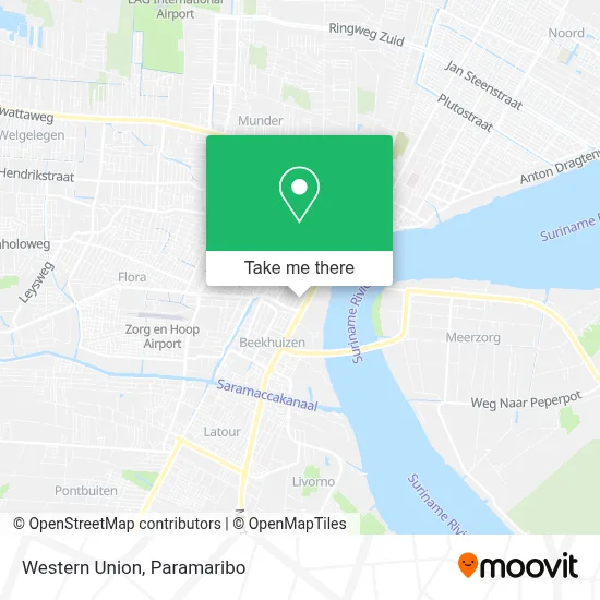 Western Union map