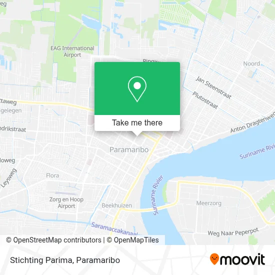 Stichting Parima map