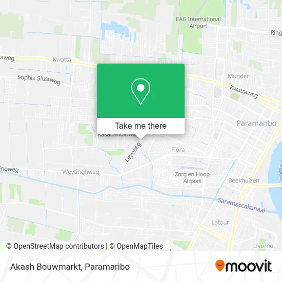 Akash Bouwmarkt map