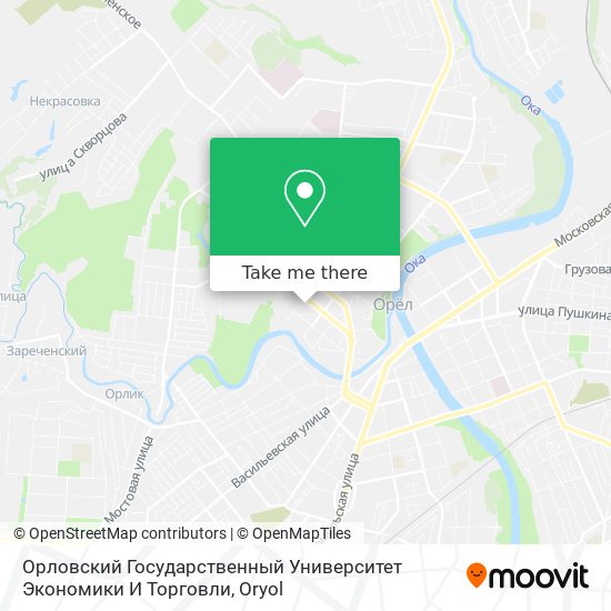 Орловский Государственный Университет Экономики И Торговли map