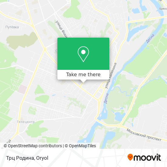 Трц Родина map