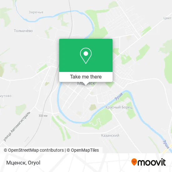 Мценск map