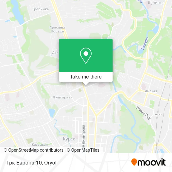 Трк Европа-10 map