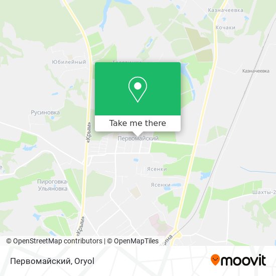 Первомайский map