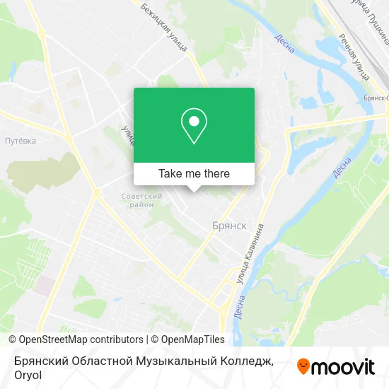 Брянский Областной Музыкальный Колледж map