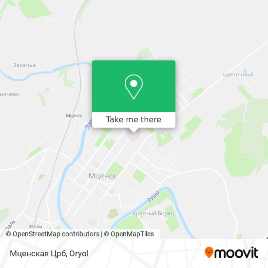 Мценская Црб map