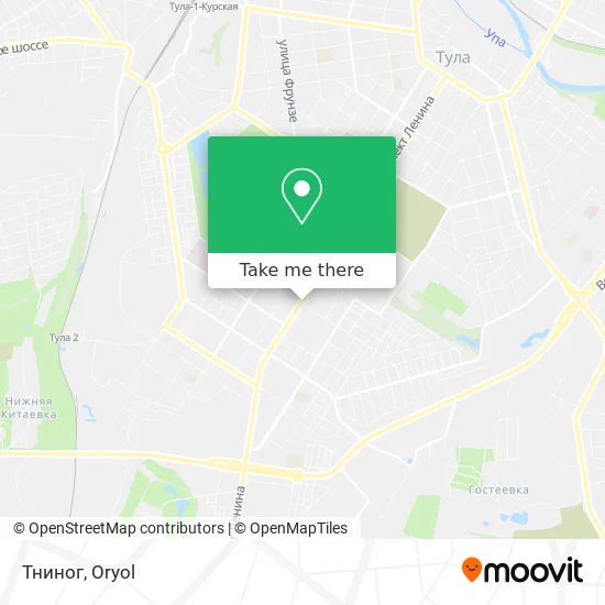 Тниног map