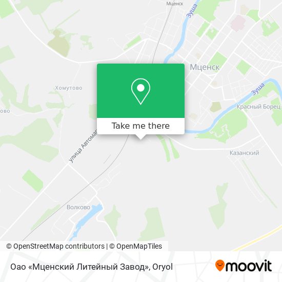 Оао «Мценский Литейный Завод» map