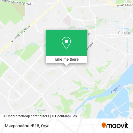 Микрорайон №18 map