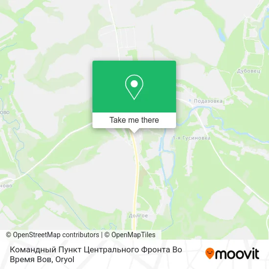 Командный Пункт Центрального Фронта Во Время Вов map