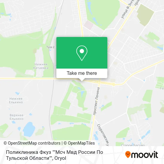 Поликлиника Фкуз ""Мсч Мвд России По Тульской Области"" map