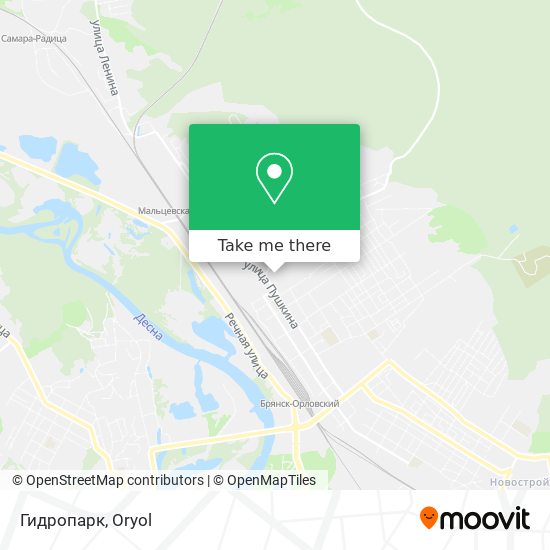 Гидропарк map