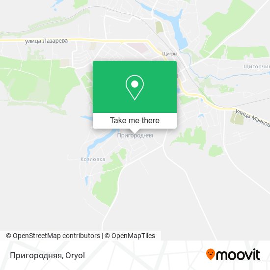 Пригородняя map