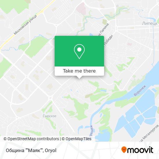 Община ""Маяк"" map