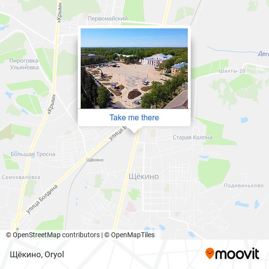 Щёкино map