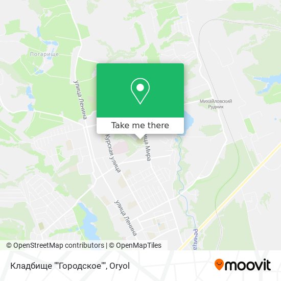 Кладбище ""Городское"" map
