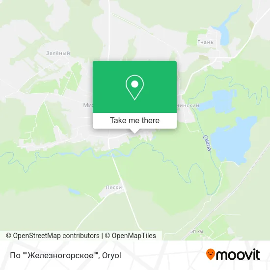 По ""Железногорское"" map