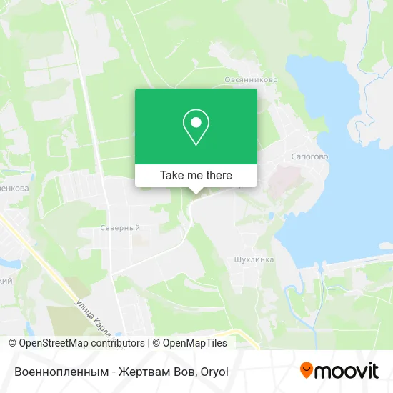 Военнопленным - Жертвам Вов map