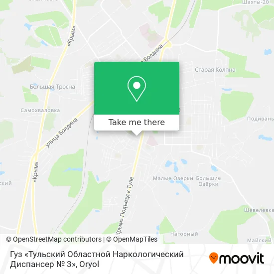 Гуз «Тульский Областной Наркологический Диспансер № 3» map