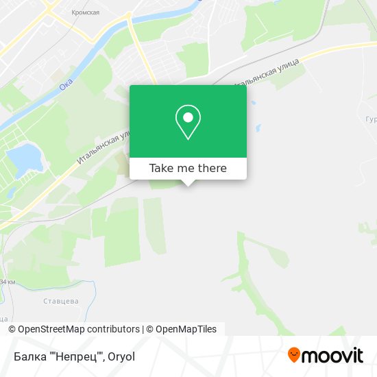Балка ""Непрец"" map