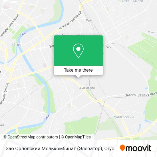 Зао Орловский Мелькомбинат (Элеватор) map