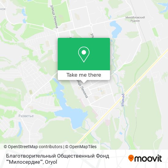 Благотворительный Общественный Фонд ""Милосердие"" map