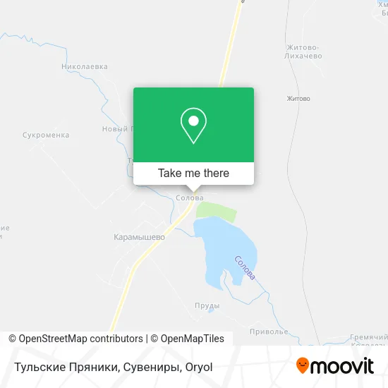 Тульские Пряники, Сувениры map