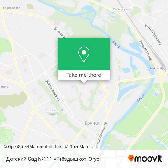 Детский Сад №111 «Гнёздышко» map