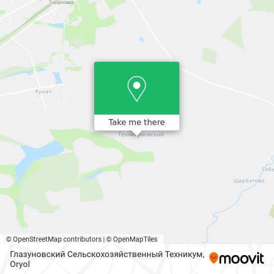 Глазуновский Сельскохозяйственный Техникум map