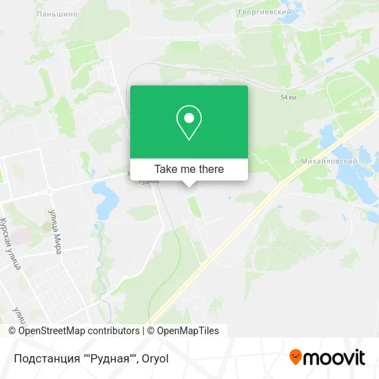 Подстанция ""Рудная"" map