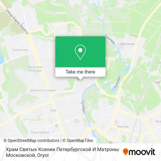 Храм Святых Ксении Петербургской И Матроны Московской map