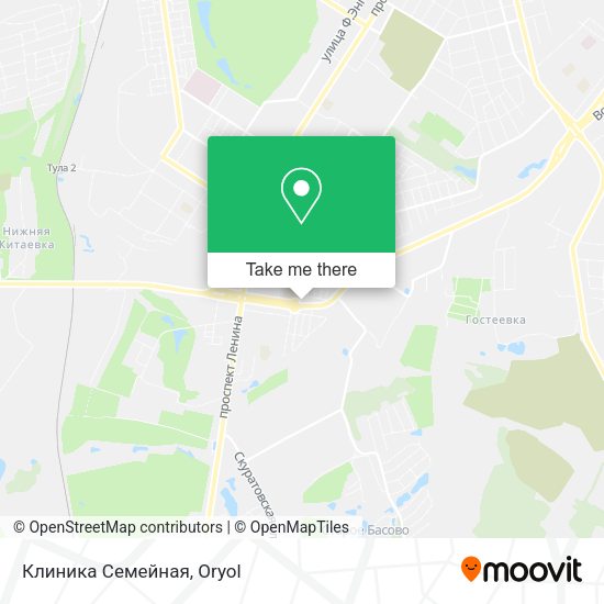 Клиника Семейная map