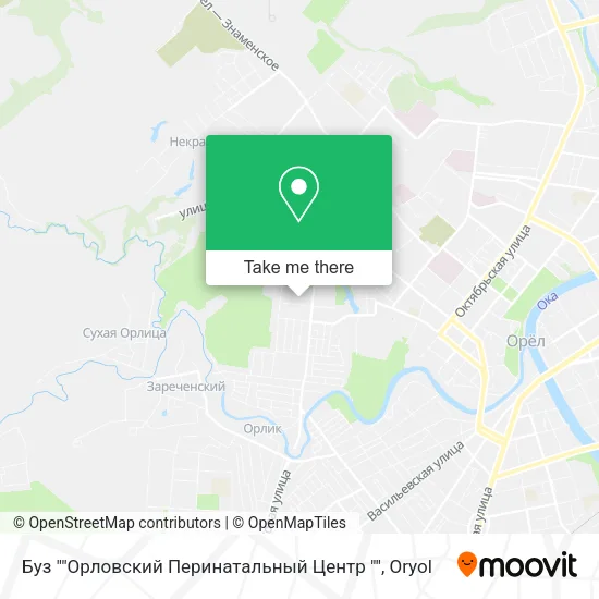 Буз ""Орловский Перинатальный Центр "" map