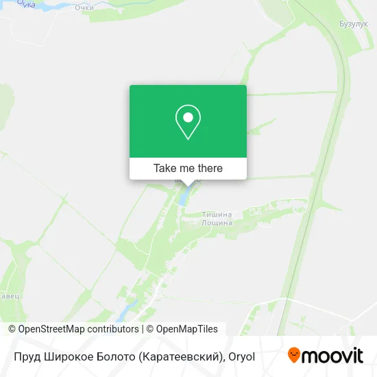 Пруд Широкое Болото (Каратеевский) map