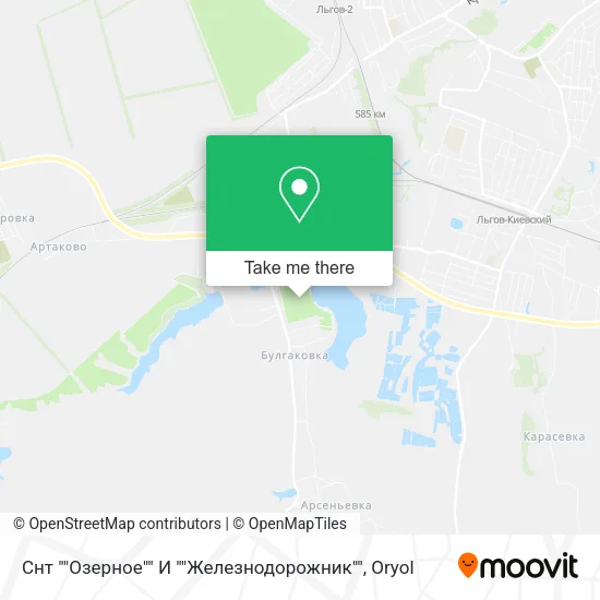 Снт ""Озерное"" И ""Железнодорожник"" map