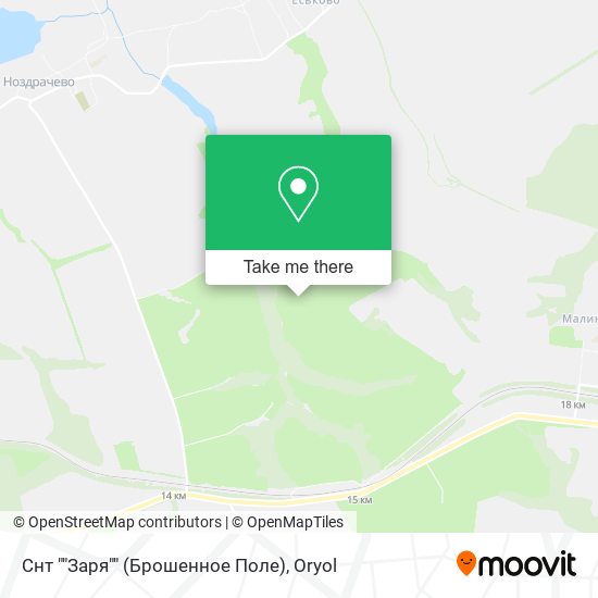 Снт ""Заря"" (Брошенное Поле) map