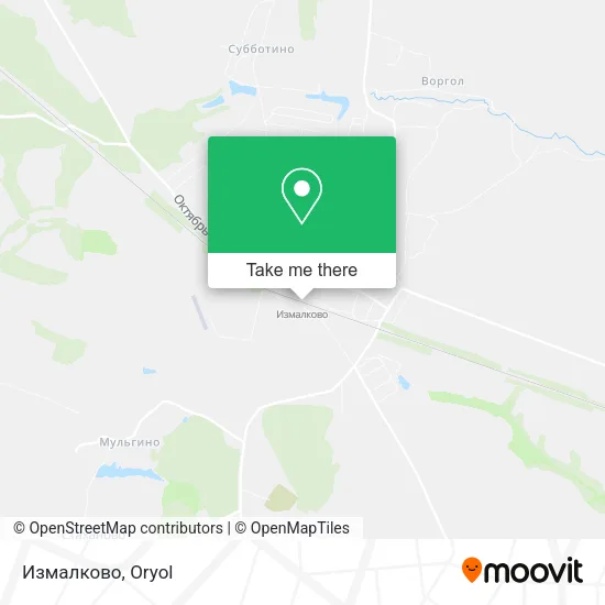 Измалково map
