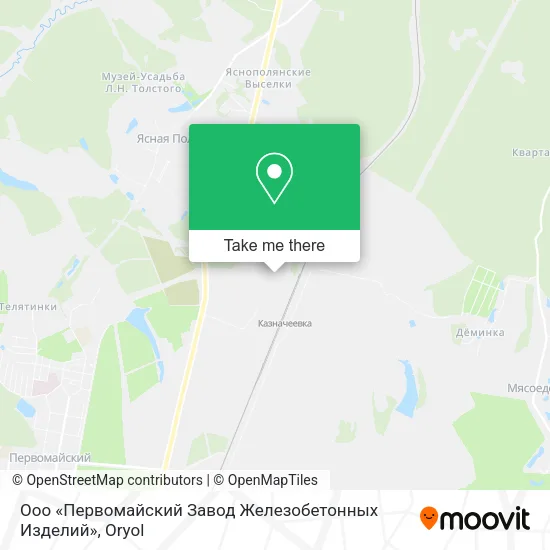 Ооо «Первомайский Завод Железобетонных Изделий» map
