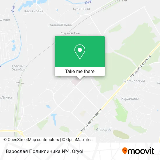 Взрослая Поликлиника №4 map