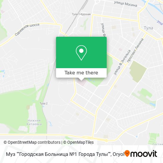 Муз ""Городская Больница №1 Города Тулы"" map