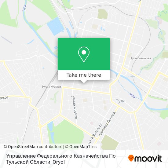 Управление Федерального Казначейства По Тульской Области map