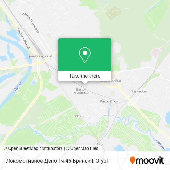 Локомотивное Депо Тч-45 Брянск-I map